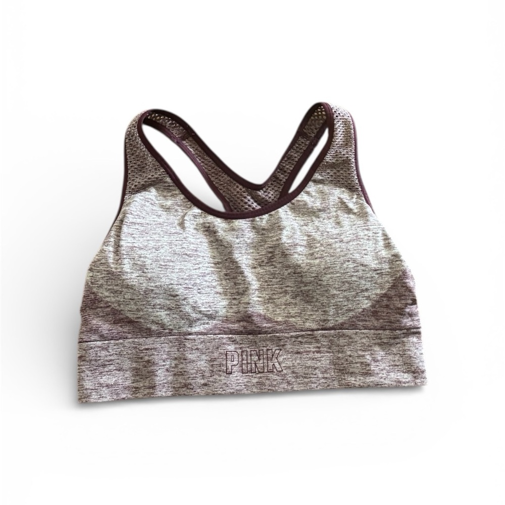 PINK Victoria's Secret Maroon Sports Bra, Small, like new